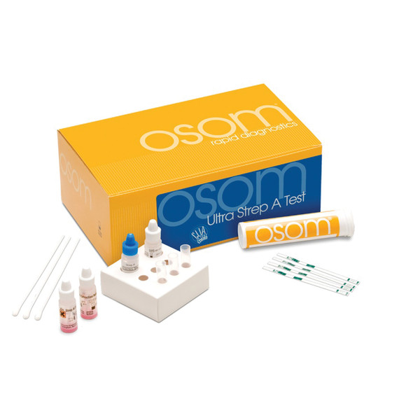 Sekisui Diagnostics, LLC OSOM® 149 Ultra Strep A Test, CLIA Waived, 2 Additional Tests For External QC, 50 tests/kit (Item is Non-Returnable & Non-Refundable) (Continental US Only) , kit