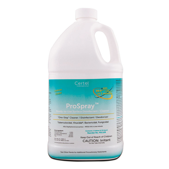 PSC128 Certol Ready-to-use Disinfectant/ Cleaner Refill, 1 Gallon, 4/cs (60 cs/plt)