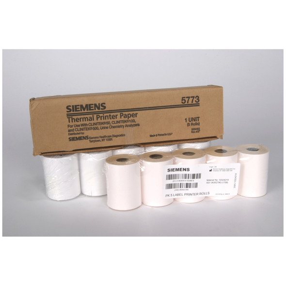 Siemens Diagnostics CLINITEK® 5773 Clinitek® Thermal Printer Paper, 5/pk (10328736) (US Only) , pack