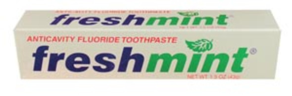 New World Imports WORLD IMPORTS FRESHMINT® TP15 Anticavity Fluoride Toothpaste, 1.5 oz, Individually Boxed, 144/cs (60 cs/plt) (Not Available for sale into Canada) , case