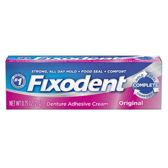 Procter & Gamble Distributing LLC 7666030037 Fixodent Denture Adhesive, Original, .75 oz, 24/cs , case