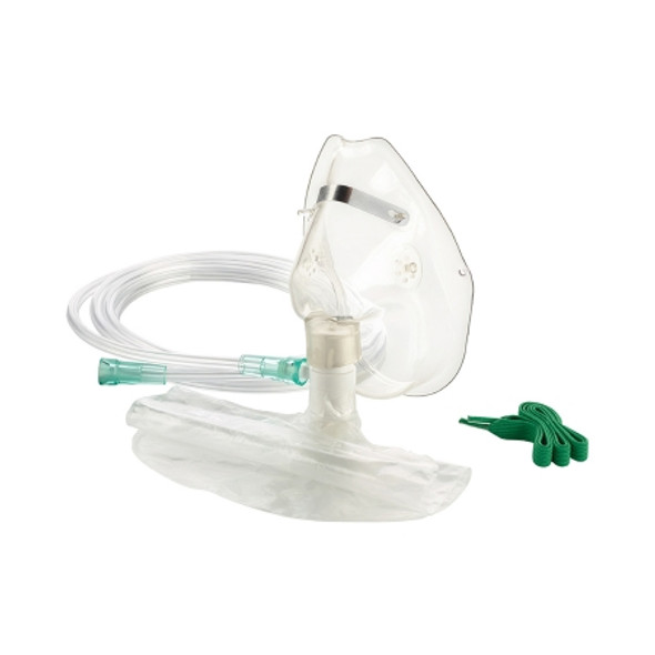 001123 ICU Medical Oxygen Mask High Concentr. 7Ft. Tubing Rebreather Adult, 25/Ca