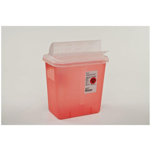 Cardinal Health 89651 Sharps Container, 2 Gal, Lid, Red, 12¾in.H x 7¼in.D x 10½in.W, 20/cs (Continental US Only)&nbsp;&nbsp;<Strong style=in.color:redin.>Max weekly quantity allowed: 15</Strong> , case