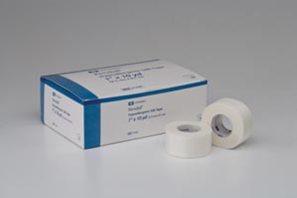 Cardinal Health 7138C Silk Tape, Hypoallergenic, 1in. x 10 yds, Latex Free (LF), 12/bx, 10 bx/cs (Continental US Only) , case