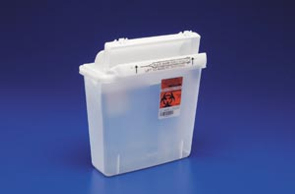 Cardinal Health 8506SA Container, 5 Qt Clear Sharpstar, Counter Balanced Lid, 20/cs (24 cs/plt) (Continental US Only) , case