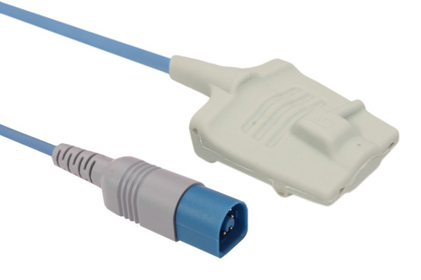 Solaris Medical Technology T100A-300087 Philips Compatible-Adult Reusable SpO2 Soft-Finger Sensor (3.0m Cable Length), alternative to Philips Healthcare p/n M1191BL or 989803144381