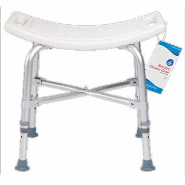 10325 Dynarex Bariatric Shower Chair without Back, White, 1pcs/CA