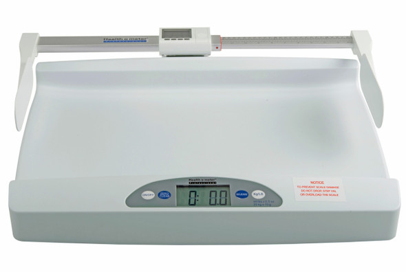 553KG-EHR Pelstar LLC/Health O Meter Professional Scales Digital Pediatric Tray Scale with Digital Height Rod, Kilograms Only