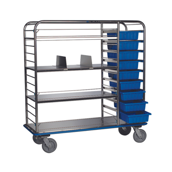 CDS-178 Pedigo Combination Tote Box/Supply Cart, Large, 66-5/8"W x 26-1/8"D x 69"H