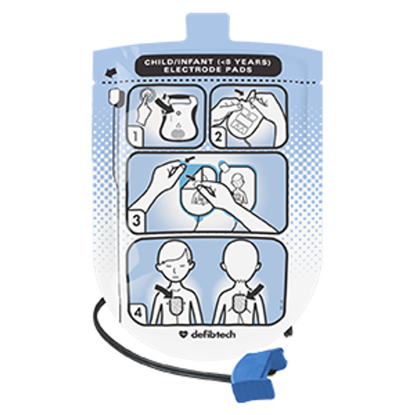 DDP-200P Defibtech Pediatric Defibrillation Pad Package