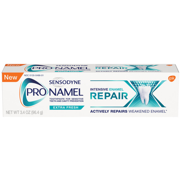 Haleon US Services Inc. SENSODYNE® PRONAMEL® 88758A ProNamel® Intensive Enamel Repair Toothpaste, Extra Fresh, 3.4 oz. tube, 6/pkg, 2 pkg/cs (12 tubes total) (Available for sale in US only) (Products cannot be sold on Amazon.com or any other third Pa