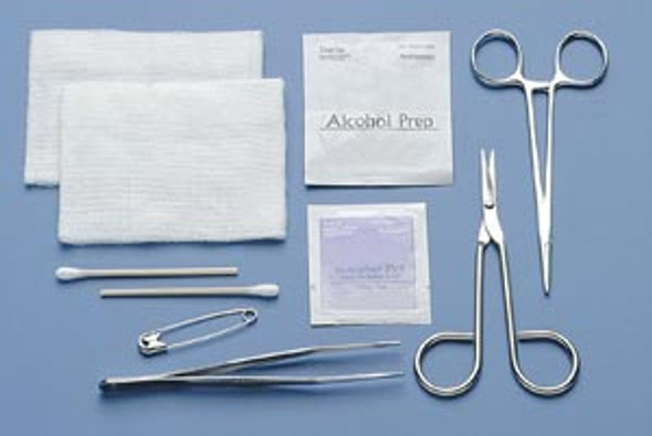 Busse Hospital Disposables, Inc. 753 Tray, 4½in. Sharp/ Sharp Scissors & Straight 5in. Mosquito Hemostat, Sterile, 20/cs (US Only) , case