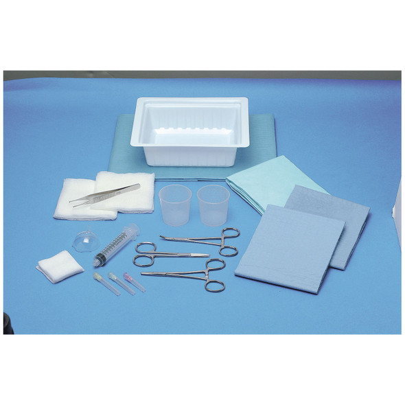 Busse Hospital Disposables, Inc. 748 ER Laceration Tray, Irrigation Splash Guard, Sterile, 20/cs , case