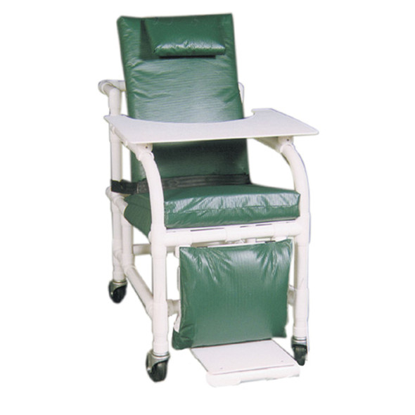 MJM International Corp. 524-SL X-Wide 3-Position Recline Geri-Chair (24in. internal width) Chair will fit average height residents, Elevated Legrest & Footrest , each