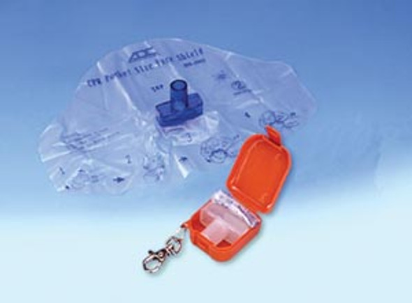 American Diagnostic Corporation ADSAFE™ 4056OR Face Shield Plus with Keychain Case, Orange , each
