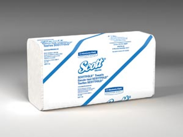 Kimberly-Clark Professional 01960 Scott ScottFold M Towels, 8.1in. x 12.4in., White, 175/pk, 25 pk/cs (40 cs/plt) (091453) (US Only) , case