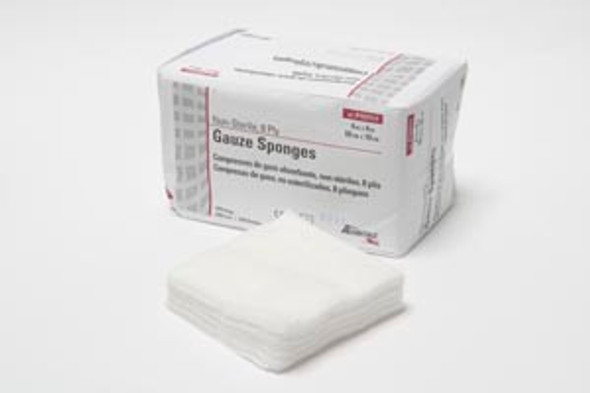 Pro Advantage ADVANTAGE® P157117 Gauze Sponge, 4in. x 4in., 8-Ply, Non-Sterile, 200/sleeve, 20 slv/cs (48 cs/plt) , case