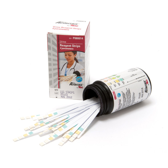 Pro Advantage ADVANTAGE® P080014 Urine Reagent Strips, 4 Parameter, Leukocytes, Nitrite, Protein, Glucose, CLIA Waived, 100/btl (Minimum Expiry Lead is 90 days) (Item is Non-Returnable) (Not Available For Sale into Canada) (MOQ = 3 bottles) , bottle