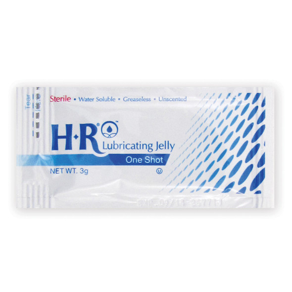 HR Healthcare 207 HR® Lubricating Jelly, Sterile, 3gm, One Shot®, 144 ea/bx (112 cs/plt) , box