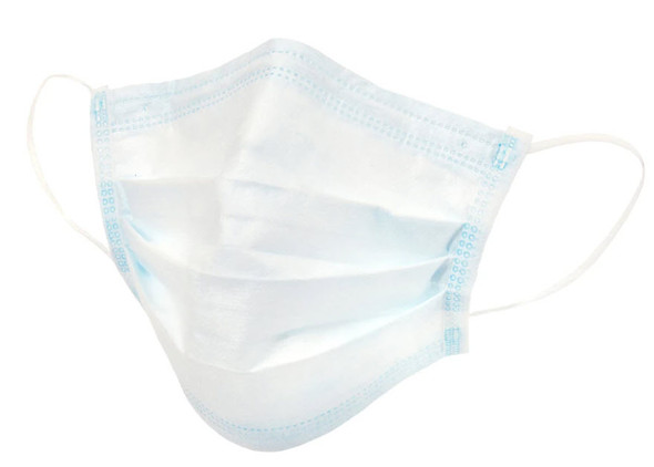 (Bulk, made in USA) Strong Manufacturers Earloop Procedure Face Mask, PFE 99%, BFE 99%, Fluid Resistant, 3 Layers, 900/case