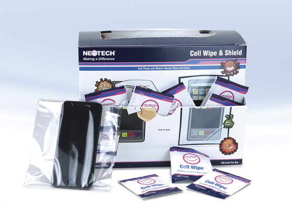 N15200 Neotech Products LLC Cell Wipe & Shield Combo Pack (2 Boxes of 200 each), 400 Each/Box