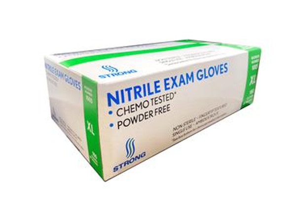 Strong Manufacturers p/n 1002 Nitrile Exam Gloves, Powder Free, Small, 200/box, 10 boxes/case