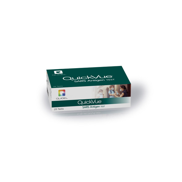 (Professional Use) Quidel p/n 20387 QuickVue SARS-CoV-2 Antigen Dipstick, 25 tests/kit (Continental US Only - including Alaska & Hawaii) (Orders are Non-Cancellable; Item is Non-Returnable)