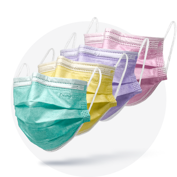 DemeTECH Disposable Mask ASTM Level 3, Size: Regular (Box of 50)