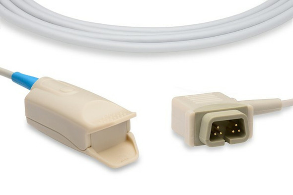 S410-750 Cables and Sensors Direct-Connect SpO2 Sensor, Adult Clip, Criticare Compatible w/ OEM: PR-A520-1002L, TCPF-0202-0322, TP1313, NFCR300, B505-1002N-10, 934-10DN, CAT934-10DN Vendor for S