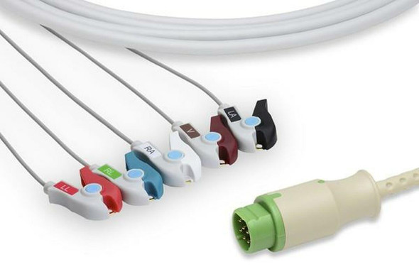 C2576P0 Cables and Sensors Siemens Compatible Direct-Connect ECG Cable, Each