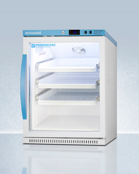 ARG6PVDR Accucold Performance Pharmacy-Vaccine Refrigerator 6 Cu. Ft. with Glass Door, ADA Height, Each