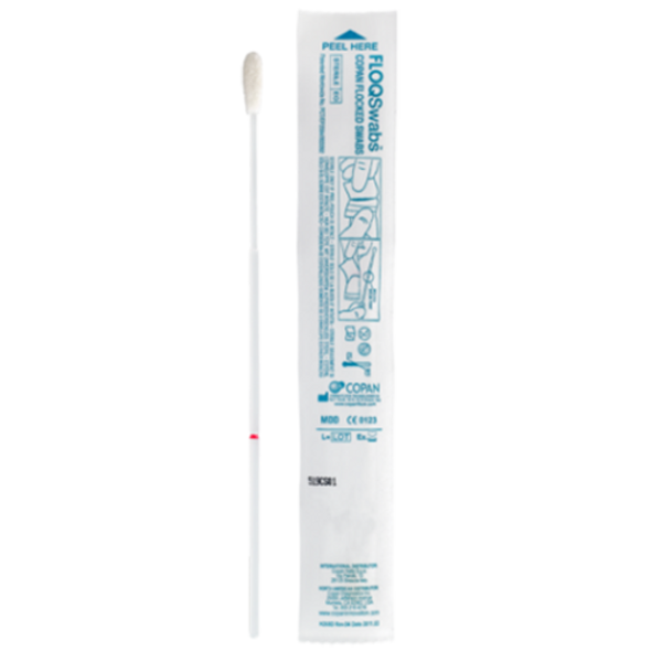 519CS01 MedSchenker FLOQSwabs 519CS01 Regular Flocked Swab with 100mm Breakpoint, 1000/pa