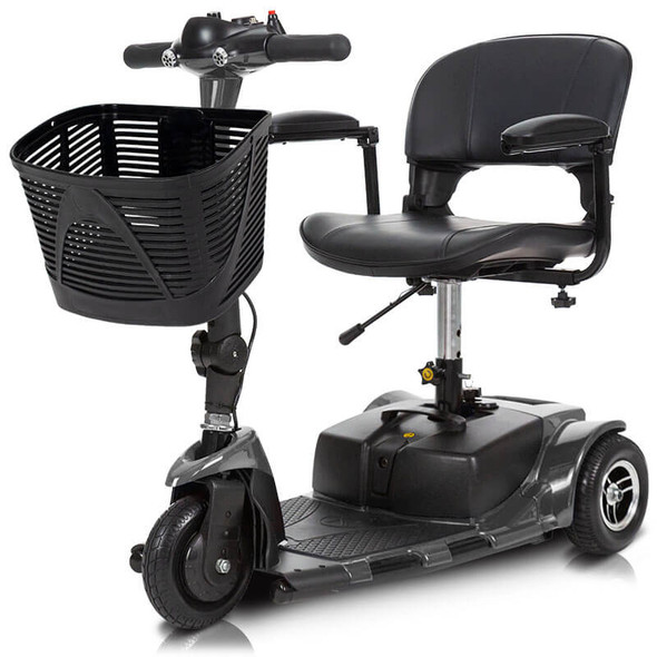 MOB1025BLK Vive Health 3 Wheel Mobility Scooter, 12.4 M Range, 265 Lb Capacity, Black