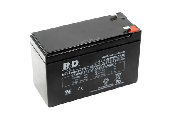 10880 Cables and Sensors Mortara Compatible Medical Battery Amp: 9 Volt: 12 Chemistry: SLA / VRLA - Lead Acid