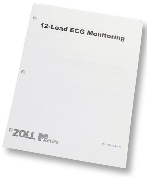 9650-0215-01 Zoll 12-Lead Operator's Guide Insert