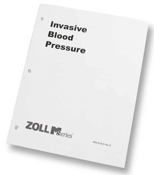 9650-0219-01 Zoll InVsiV Blood Pressure Operator's Guide Insert