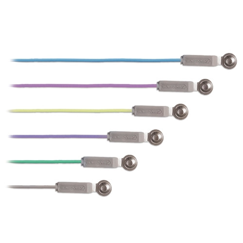019-772200 Nicolet - Viasys Electrode EEG Silver 6mm 1.5M Lead, DIN Connector, 12 per Pk