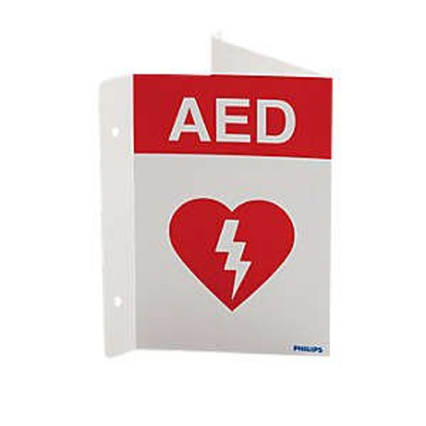 Philips 989803170921/989803170921 AED Wall Sign, red