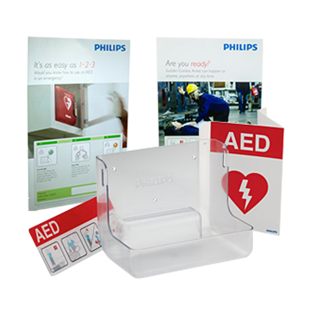 Philips 861477/861477 AED Wall Mount and Signage Bundle