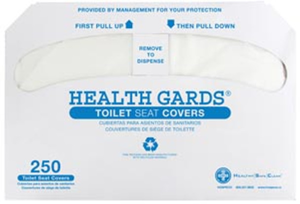 Hospeco HEALTH GARDS® HG-5000 Toilet Seat Cover, Half Fold, 250/pk, 20 pk/cs , case