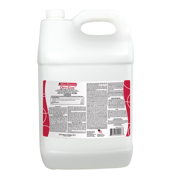 Micro-Scientific, USA OPTI-CIDE3® OCP02-320 Opti-Cide3 Disinfectant, 2½ Gallon & Spigot, 2/cs (36 cs/plt) (Contenental US Only) (Item is considered HAZMAT and cannot ship via Air or to AK, GU, HI, PR, VI) , case