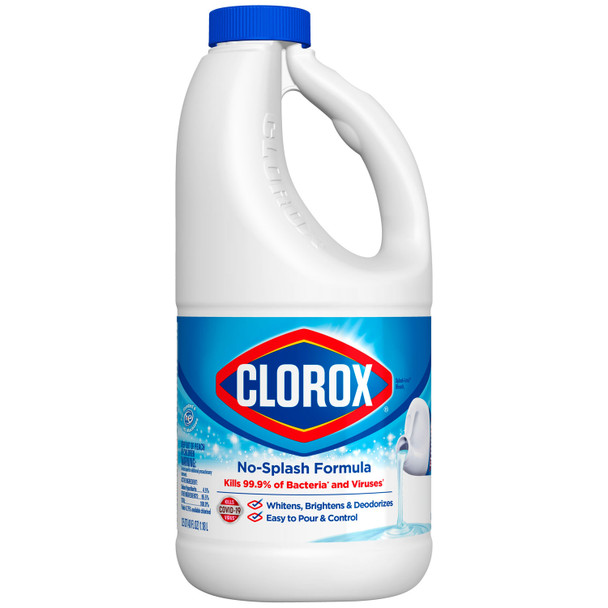 Clorox Sales Company 32417 Clorox® Splash-Less® Bleach, Disinfecting Bleach, Regular, 40 oz, 6/cs (Continental US Only) , case