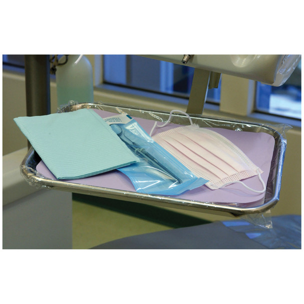 Crosstex International FBAQ Tray Cover, Size B, Ritter, 8½in. x 12¼in., Aqua, 1000/ctn, 3 ctn/cs (45 cs/plt) , case