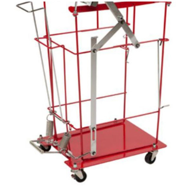 Cardinal Health HEALTH SHARPSAFETY™ 8991FP Foot Pedal Cart For 12 & 18 Gal Hinged Lid Large Volume & Chemotherapy Containers, 31in.H x 22¾in.D x 15¼in.W, 1/cs (Continental US Only) , case