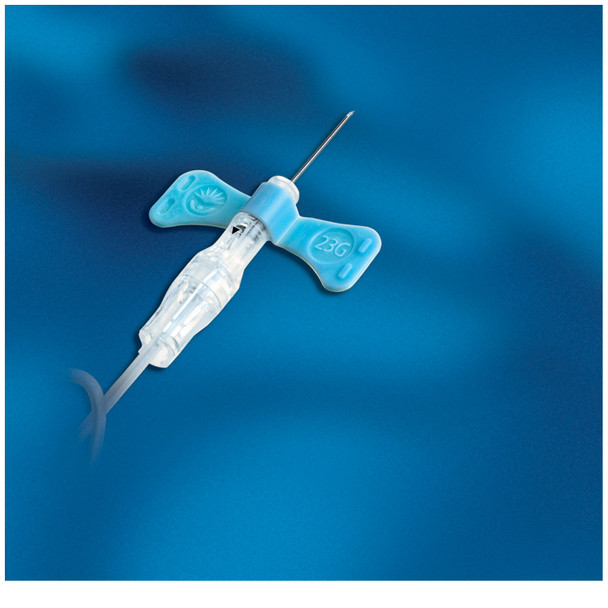 BD VACUTAINER® 367324 Blood Collection Set, Safety Push Button without Luer Adapter, 23G x ¾in. Needle, 12in. Tubing, 50/bx, 4 bx/cs (Continental US Only) , case