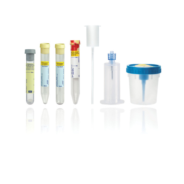 BD VACUTAINER® 364992 Urinalysis Tube, 16 x 100mm, UA Preservative Plus Plastic Conical Bottom, 8mL Draw, 100/pk, 10 pk/cs (Temp Sensitive; Non-Returnable) (Continental US Only) , case