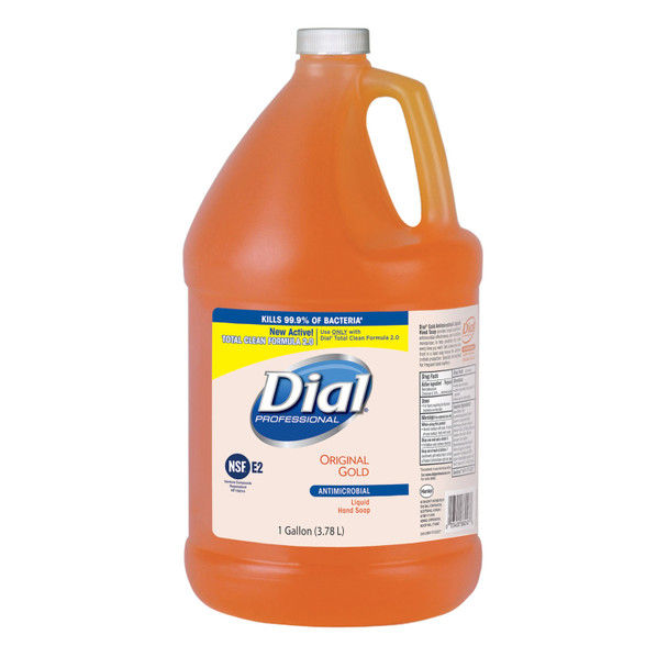 Dial Corporation 2340088047 Gold Liquid Hand Soap, Antibacterial, 1 Gallon, 4/cs (48 cs/plt) (2340088047, 724716, 1937179) () , case
