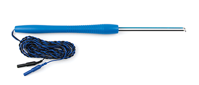 017512 Natus - Nicolet Neurodiagnostic Disposable Right Angle Double Hook Probe, 1.2mm Tip