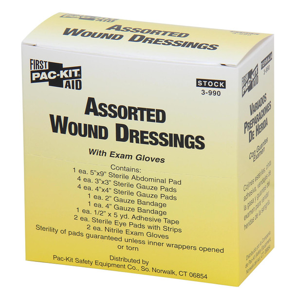 First Aid Only/Acme United Corporation 3-990 Large Wound Dressing Pack (DROP SHIP ONLY - $150 Minimum Order) , each