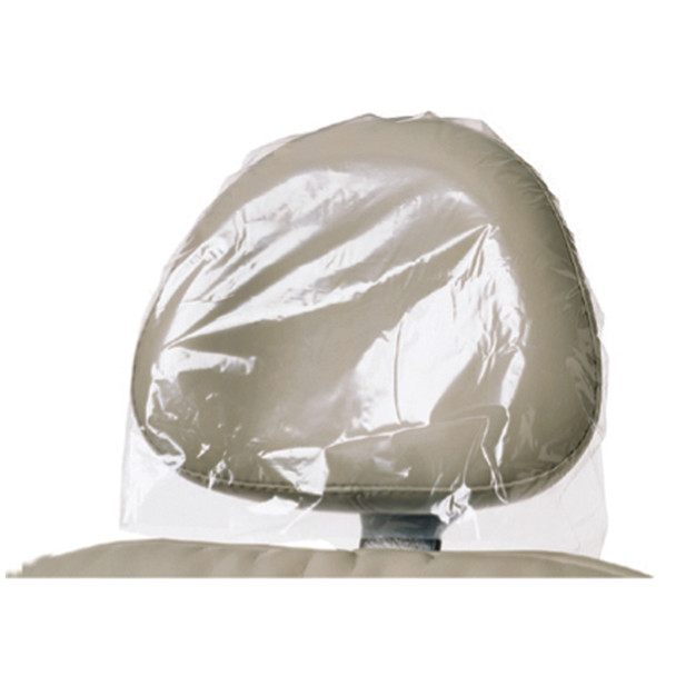 Mydent BF-9000 Headrest Covers, 9.5in. x 11in., Clear, Plastic, 250/bx (4 bx/cs, 84 cs/plt) , box